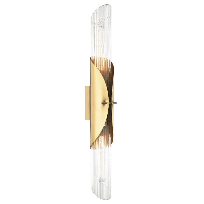 Lefferts Wall Sconce - Aged Brass by Hudson Valley