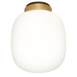 Legier Ceiling Light, Size: Small, Finish: Brushed Brass, Color White Opal