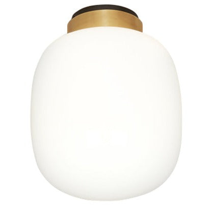 Legier Ceiling Light, Size: Small, Finish: Brushed Brass, Color White Opal