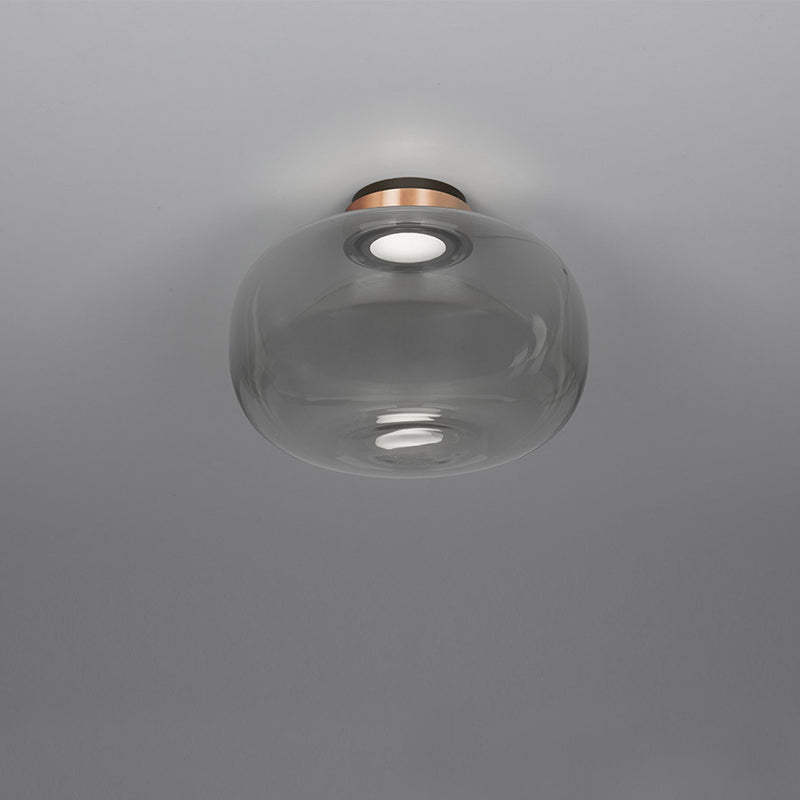 Legier Ceiling Light, Size: Small, Finish: Copper, Color: Smoke