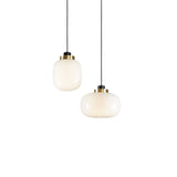 Legier Pendant Light, Finish: Brushed Brass, Color: White Opal