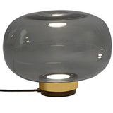 Legier Table Lamp By Tooy, Size: Small, Finish: Brushed Brass, Color: Smoke