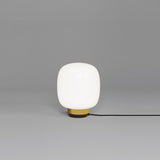 Legier Table Lamp By Tooy, Size: Small, Finish: Brushed Brass, Color: Opal White