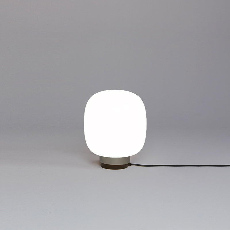 Legier Table Lamp By Tooy, Size: Small, Finish: Light Grey, Color: Opal White