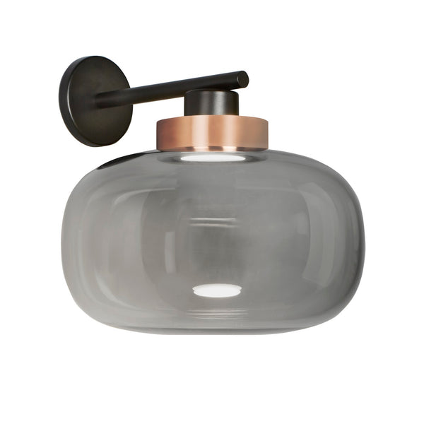 Legier Wall Lamp By Tooy, Size: Medium, Finish: Copper, Color: Smoke