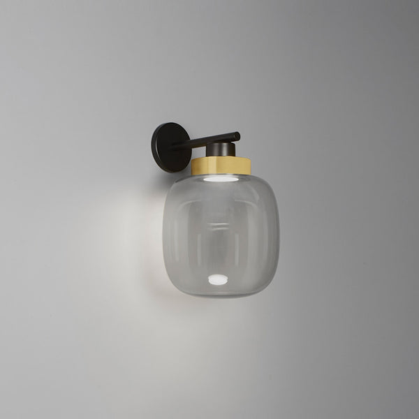 Legier Wall Lamp By Tooy, Size: Small, Finish: Brushed Brass, Color: Smoke