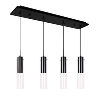 Lena Multilight Pendant — 25 Inch, 4, Black