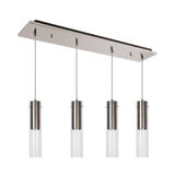 Lena Multilight Pendant — 25 Inch, 4, Brushed Nickel