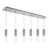 Lena Multilight Pendant — 41 Inch, 6, Chrome