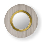 Lens Circular Wall Sconce By LZF, Finish: Gold Metal, Color: Grey