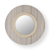 Lens Circular Wall Sconce By LZF, Finish: Ivory Metal, Color: Grey