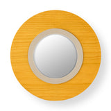 Lens Circular Wall Sconce By LZF, Finish: Ivory Metal, Color: Yellow