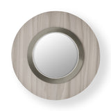 Lens Circular Wall Sconce By LZF, Finish: Matte Nickel Metal, Color: Grey