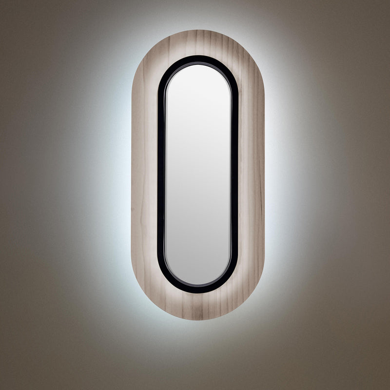 Lens Oval Wall Sconce By LZF, Finish: Black Metal, Color: Grey