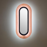 Lens Oval Wall Sconce By LZF, Finish: Black Metal, Color: Pale Rose