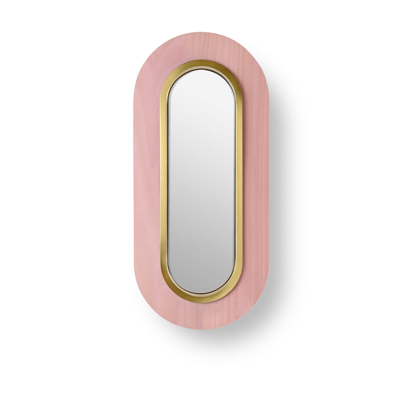 Lens Oval Wall Sconce By LZF, Finish: Gold Metal, Color: Pale Rose