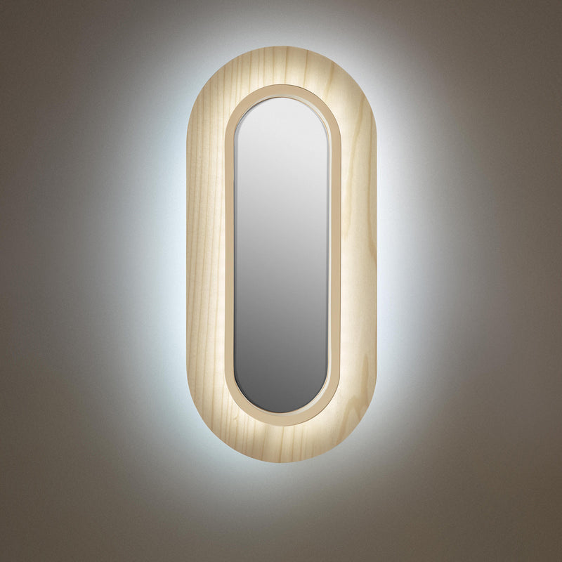 Lens Oval Wall Sconce By LZF, Finish: Matte Ivory Metall, Color: Ivory White