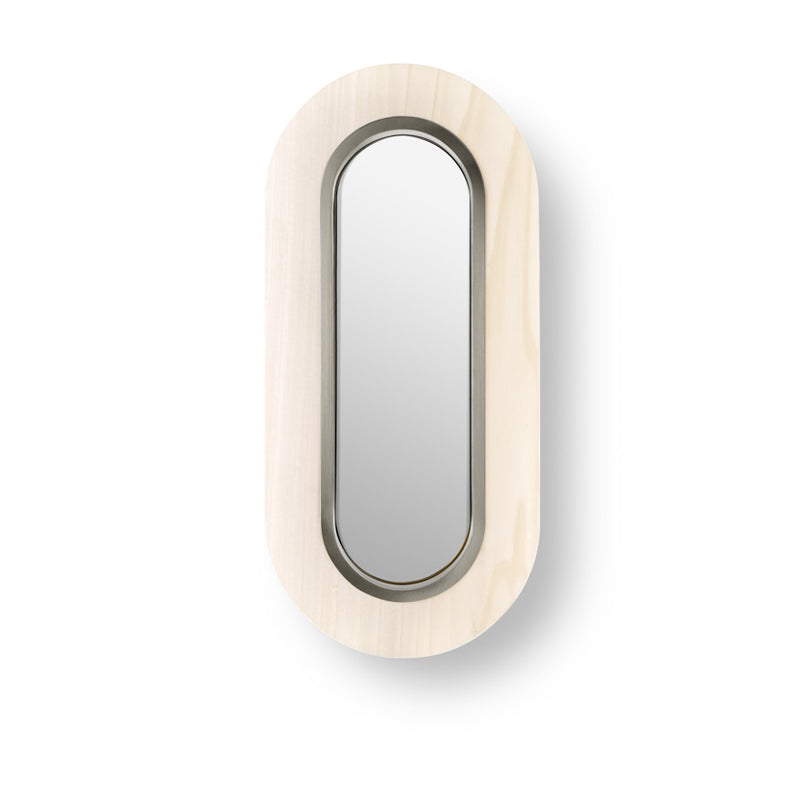 Lens Oval Wall Sconce By LZF, Finish: Matte Nickel Metal, Color: Ivory White