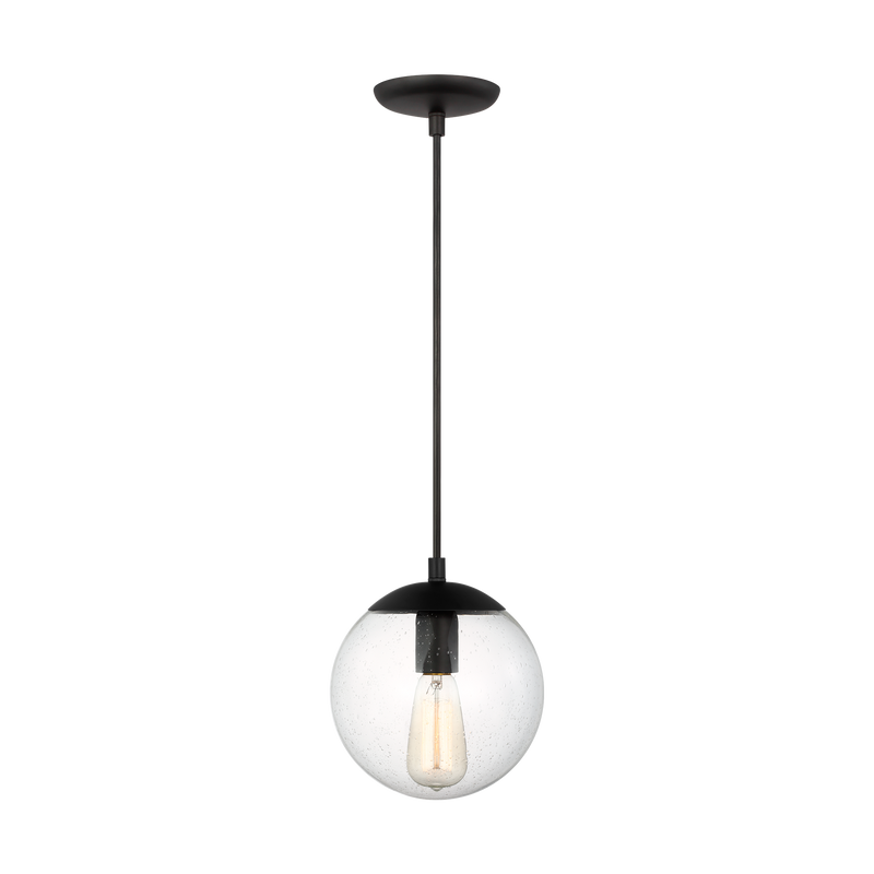 Leo Pendant Light Bulb Not Included Midnight Black Clear Shade Small By Visual Comfort Studio