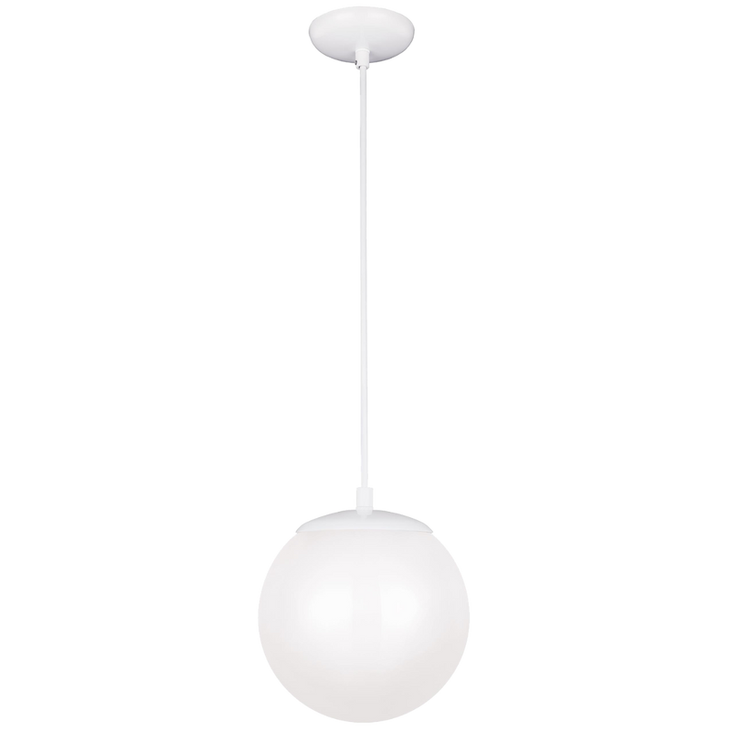 Leo Pendant Light Bulb Not Included White White Glass Small By Visual Comfort Studio
