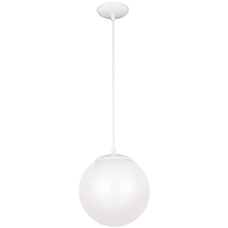 Leo Pendant Light Bulb White White Shade Medium By Visual Comfort Studio