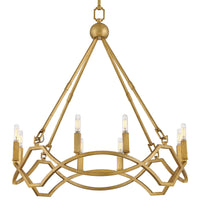 Leona Medium Chandelier - Distressed Brass - by Hinkley