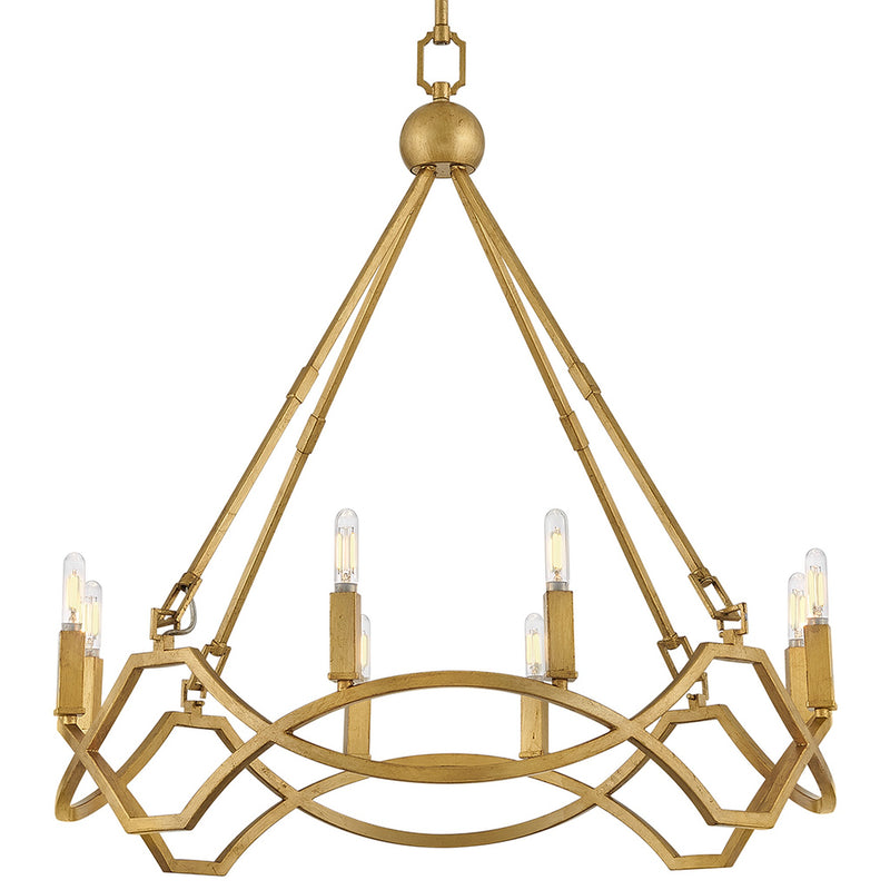 Leona Medium Chandelier - Distressed Brass - by Hinkley