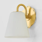Leonella Bath and Vanity Light 1 Light Aged Brass By Mitzi - Side View2