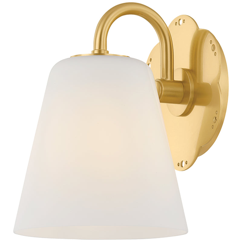 Leonella Bath and Vanity Light 1 Light Aged Brass By Mitzi