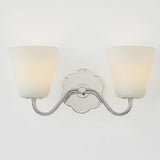 Leonella Bath and Vanity Light 2 Lights Polished Nickel By Mitzi - Side View3