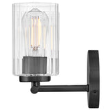 Leta Vanity Light 2 Lights Black By Lark Living - Side View2