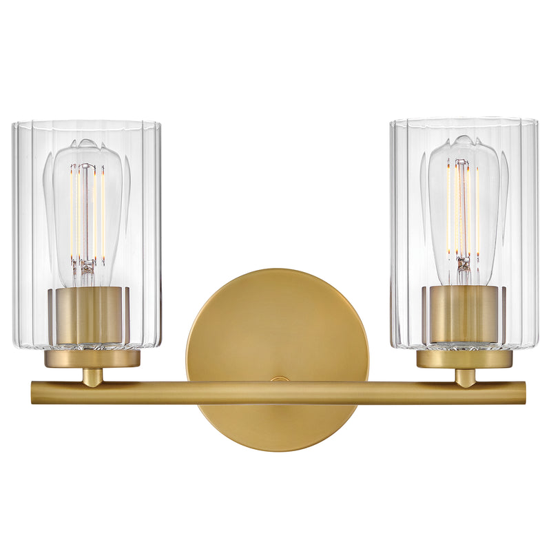 Leta Vanity Light 2 Lights Lacquered Brass By Lark Living