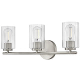 Leta Vanity Light 3 Lights Brushed Nickel By Lark Living - Side View1