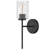 Leta Wall Sconce Black By Lark Living - Side View1