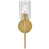 Leta Wall Sconce Lacquered Brass By Lark Living - Front View