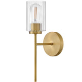 Leta Wall Sconce Lacquered Brass By Lark Living - Side View1