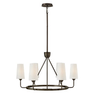 Lewis Medium Single Tier Chandelier - Black Oxide - by Hinkley