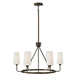 Lewis Medium Single Tier Chandelier - Black Oxide - by Hinkley