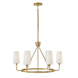 Lewis Medium Single Tier Chandelier - Heritage Brass - by Hinkley