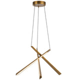 Lex Chandelier Vintage Brass By Kuzco