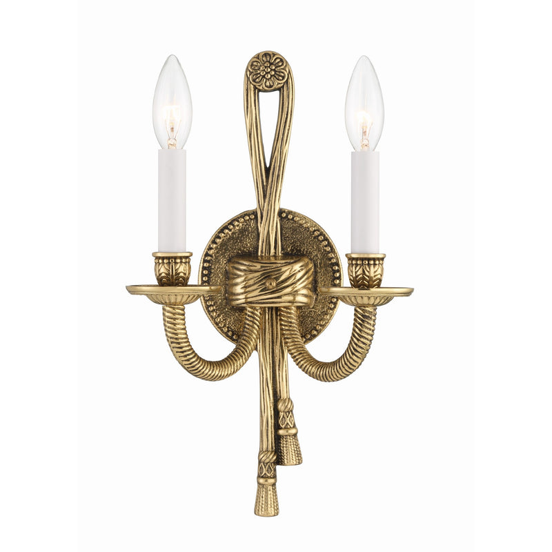 Lexsi Sconce 2 Light Olde Brass
