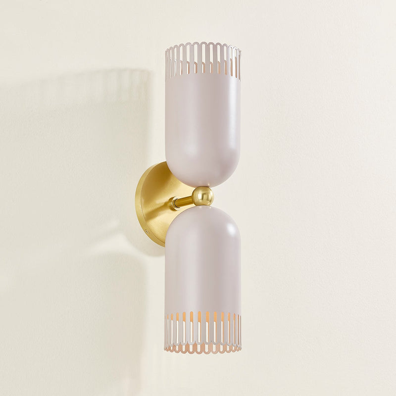 Liba Wall Sconce Double By Mitzi Side View