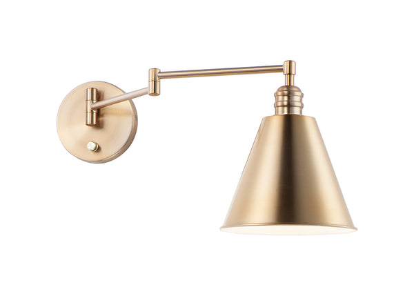 Library Horizontal Swing Arm Wall Sconce By Maxim Lighting HR