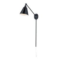 Library Wall Sconce Black by Maxim Lighting