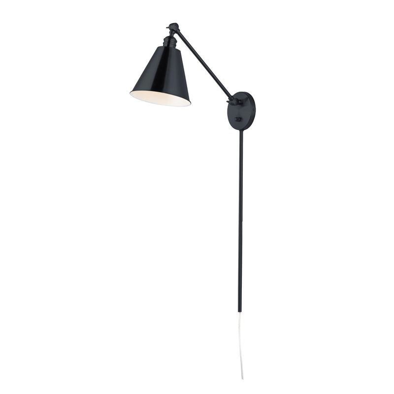 Library Wall Sconce Black by Maxim Lighting