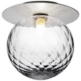 Light Silver/Optic Clear Large Liila Ceiling/Wall Light by Nuura