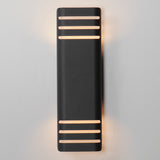 Lightray Outdoor LED Wall Light Architectual Bronze 20 Inch With Light By Maxim Ligting Front View