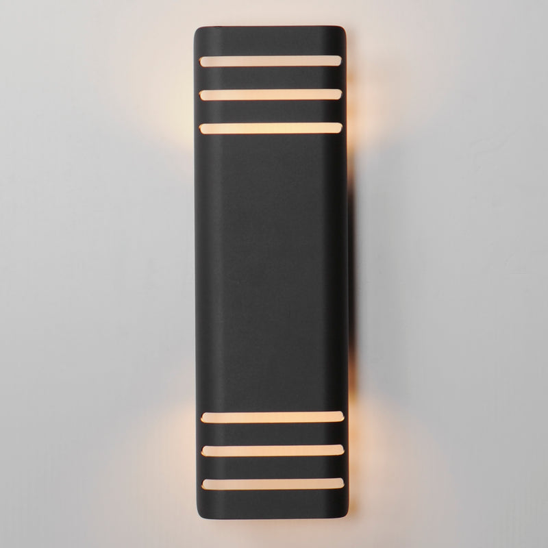 Lightray Outdoor LED Wall Light Architectual Bronze 20 Inch With Light By Maxim Ligting Front View
