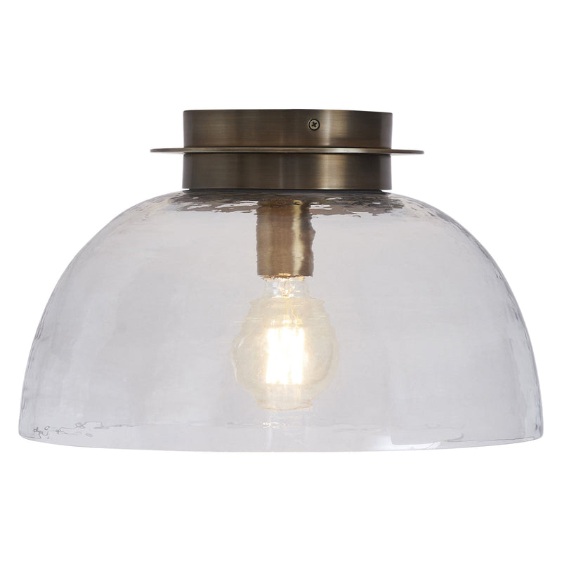 Liliane Semi Flush Mount Plated Dark Antique Brushed Brass By Renwil Main View 1