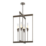 Lilium 4-Light Chandelier in Bronze by Hubbardton Forge